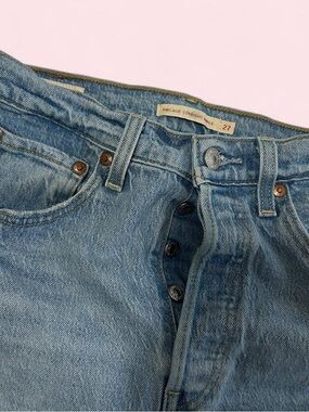 Levi's Straight Leg Denim Jeans in Medium Blue